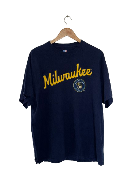 T-shirt Blue Baseball Milwaukee