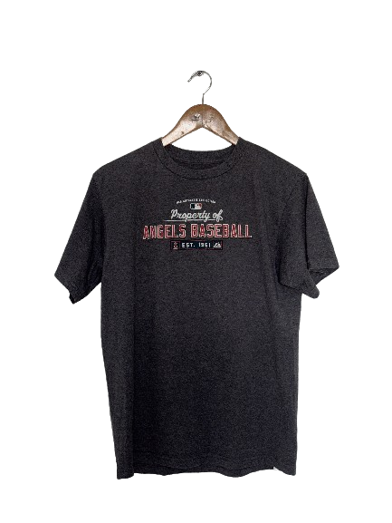 T-shirt Grey Baseball Majestic